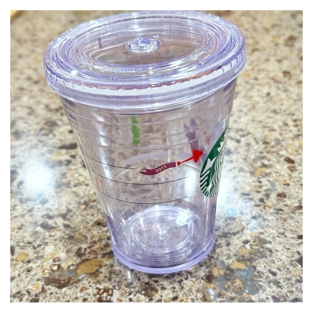 2011 Starbucks Holiday Christmas Fox Tumbler x3